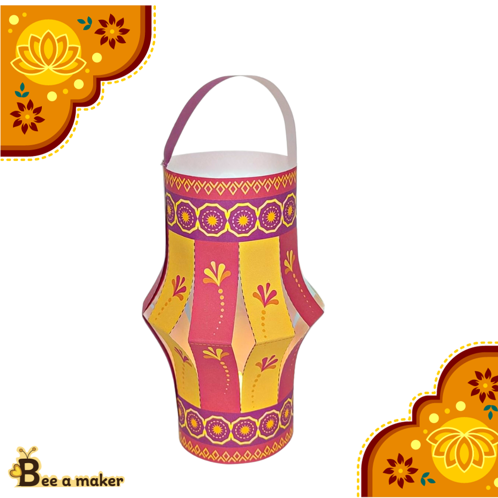 DIY Diwali Paper lantern printable pdf - bee.a.maker